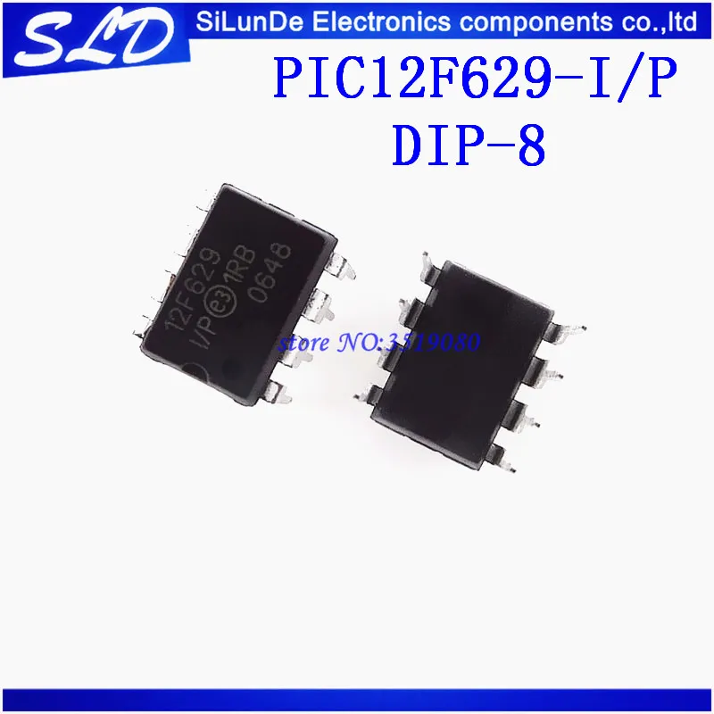 Free Shipping 50pcs/lot PIC12F629-I/P PIC 12F629 12F629-I/P PIC12F DIP-8 new and original In Stock | Электроника