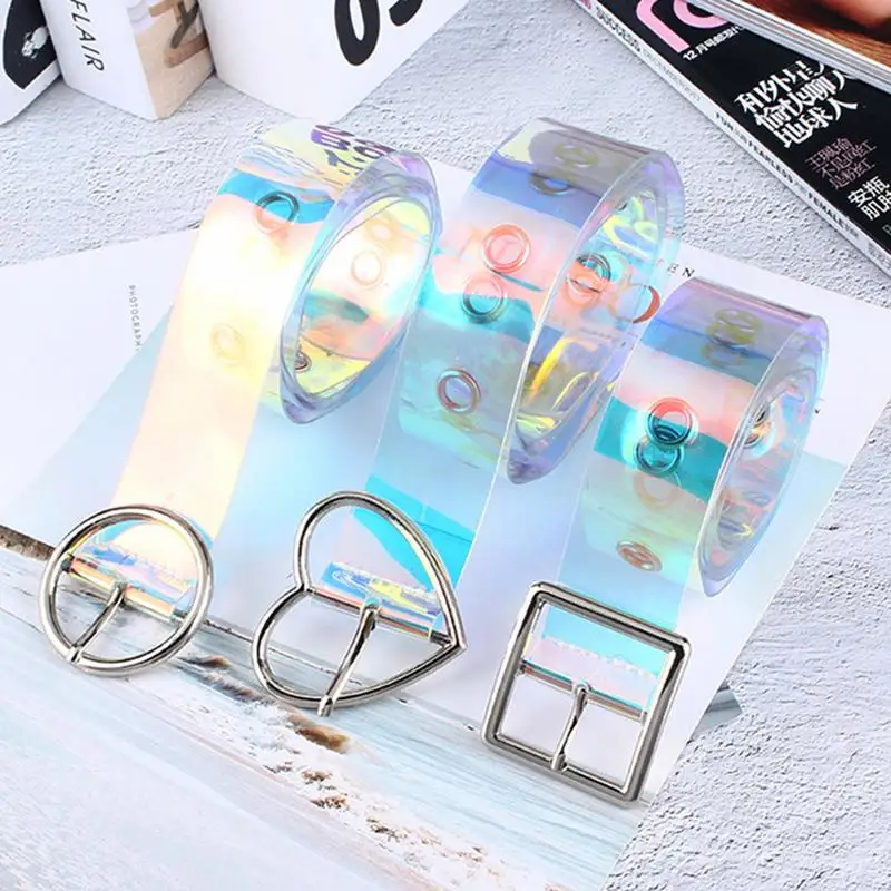 2018 New Fashion Cute Transparent Waist Belt Laser Metal Buckle Female Women Girls Belt Waistband Punk Leather Belts Cinto
2018 New Fashion Cute Transparent Waist Belt Laser Metal Buckle Female Women Girls Belt Waistband Punk Leather Belts Cinto