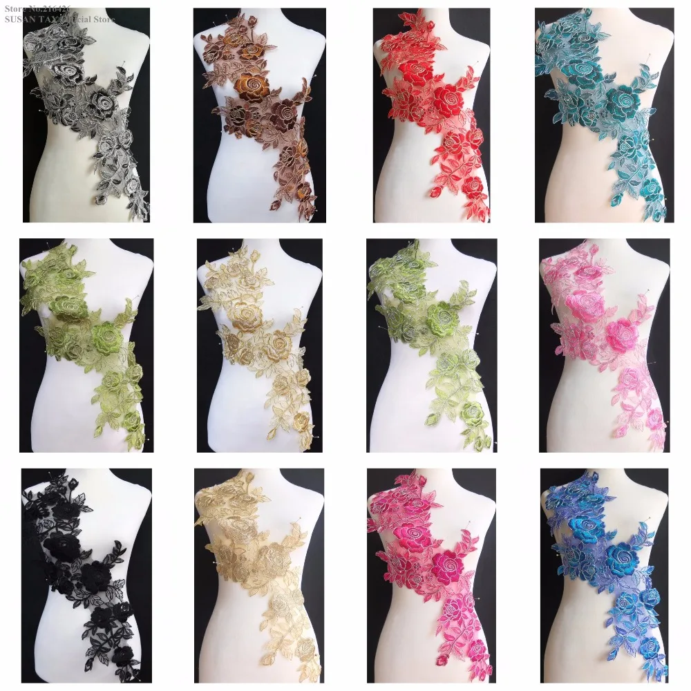 1pc x 11Color(Teal Blue Black Olive Green Gold+)Floral Lace Embroidered Appliques Collar Neckline Apparel Sewing DIY Craft BNC43
1pc x 11Color(Teal Blue Black Olive Green Gold+)Floral Lace Embroidered Appliques Collar Neckline Apparel Sewing DIY Craft BNC43