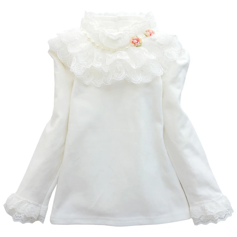 School Girl School Blouse Thermal Underwear Children Autumn Winter Long-Sleeve Plus Velvet Thick 100% Cotton Lace Princess
School Girl School Blouse Thermal Underwear Children Autumn Winter Long-Sleeve Plus Velvet Thick 100% Cotton Lace Princess