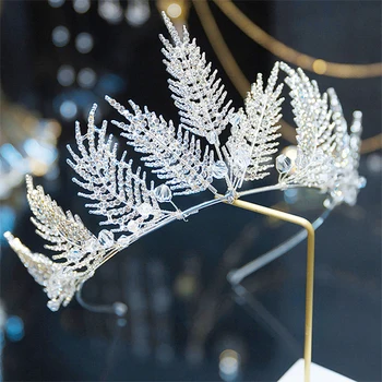 Silver Color Leaves Branch Bride Tiaras and Crowns Rhinestone Crystal Diadem Wedding Headdress Bridal Hair Jewelry Ornaments SL
Silver Color Leaves Branch Bride Tiaras and Crowns Rhinestone Crystal Diadem Wedding Headdress Bridal Hair Jewelry Ornaments SL