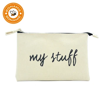 BONAMIE "My Stuff" Unisex Canvas Letter Cosmetic Bag Zipper Handbag Make Up Organizer Storage Personality Pencil Case "Tool Kit"
BONAMIE "My Stuff" Unisex Canvas Letter Cosmetic Bag Zipper Handbag Make Up Organizer Storage Personality Pencil Case "Tool Kit"