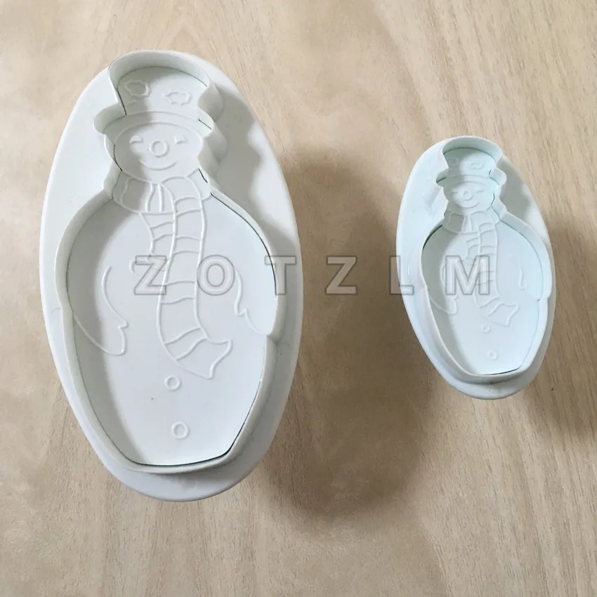 2 pcs/set Christmas Snowman Plastic Cookie Cutters Winter Theme Pastry Plunger Tools Confectionery Cake Biscuit Mold SLP140
2 pcs/set Christmas Snowman Plastic Cookie Cutters Winter Theme Pastry Plunger Tools Confectionery Cake Biscuit Mold SLP140