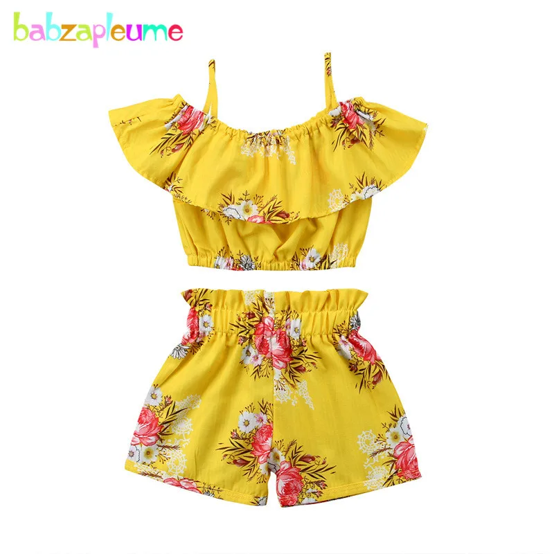babzapleume 2Piece Summer Clothing 2019 New Fashion Costume Baby Girls Outfits Flowers T-shirt+Shorts Children Clothes BC1778-1
babzapleume 2Piece Summer Clothing 2019 New Fashion Costume Baby Girls Outfits Flowers T-shirt+Shorts Children Clothes BC1778-1
