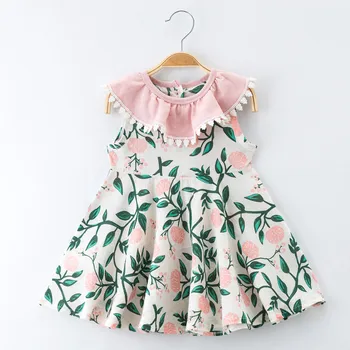 Baby Kids Girls Floral Print Sleeveless Tassels Party Princess Dresses Kiz Bebek Elbise Baby Girl Dress 1st Birthday Dress
Baby Kids Girls Floral Print Sleeveless Tassels Party Princess Dresses Kiz Bebek Elbise Baby Girl Dress 1st Birthday Dress