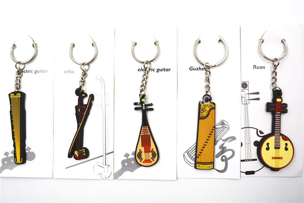 Niko Rubber Classical Chinese Nation Musical Instrument Ruan/Guzheng/Pipa/Guqin/Erhu&Mandolin Keychain Key Ring
Niko Rubber Classical Chinese Nation Musical Instrument Ruan/Guzheng/Pipa/Guqin/Erhu&Mandolin Keychain Key Ring