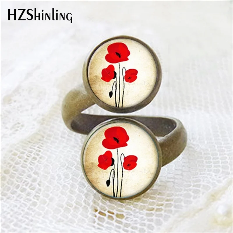 2017 New Arrival Two Ball Ring Red Poppy Ring Trendy Glass Dome Field Of Poppies Rings Adjustable Steampunk Jewelry
2017 New Arrival Two Ball Ring Red Poppy Ring Trendy Glass Dome Field Of Poppies Rings Adjustable Steampunk Jewelry
