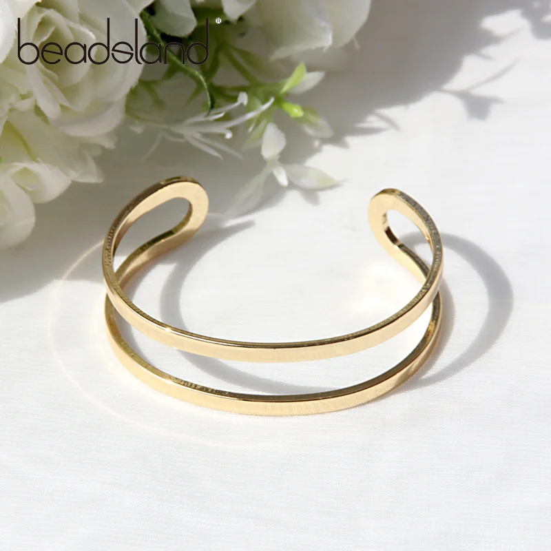 Beadsland Cooper Bangle Plating Gold-color Double Deck Warpage Fashion Trendy For Woman Girl Hot Sell Gift 40145
Beadsland Cooper Bangle Plating Gold-color Double Deck Warpage Fashion Trendy For Woman Girl Hot Sell Gift 40145