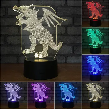 Dinosaur 3D Night Light Table Desk Lamp 7 Colors 3D Optical Illusion Lights Touch Control for children gifts
Dinosaur 3D Night Light Table Desk Lamp 7 Colors 3D Optical Illusion Lights Touch Control for children gifts