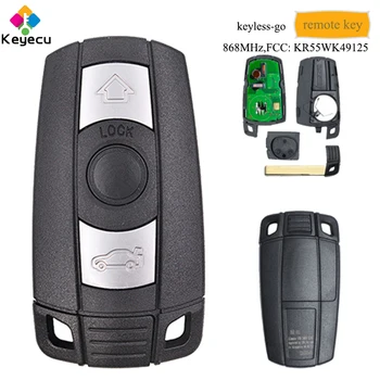 KEYECU CAS3 Keyless-Go Remote Control Car Key With 3 Buttons & 868MHz - FOB for BMW 1 3 5 Series E70 E71 E72 FCC ID: KR55WK49125
KEYECU CAS3 Keyless-Go Remote Control Car Key With 3 Buttons & 868MHz - FOB for BMW 1 3 5 Series E70 E71 E72 FCC ID: KR55WK49125
