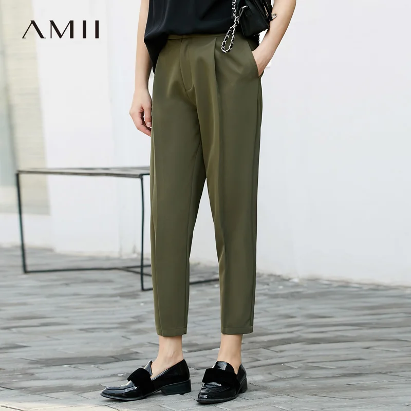 Amii Women Minimalist Pants 2019 Office Lady Plus Size Formal Button Fly Ankle-length Female Trousers
Amii Women Minimalist Pants 2019 Office Lady Plus Size Formal Button Fly Ankle-length Female Trousers