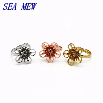 SEA MEW 20PCS 18mm*7mm Fashion Metal Flowers Ring Blank Settings Adjustable Ring Base For Women DIY Jewelry Making
SEA MEW 20PCS 18mm*7mm Fashion Metal Flowers Ring Blank Settings Adjustable Ring Base For Women DIY Jewelry Making