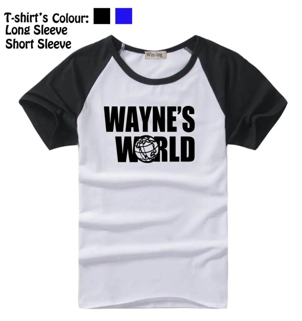 Simple Style Fashion WAYNE'S WORLD Design Pattern Long Short Sleeves T-Shirt Men's Boy's Tee Tops Black or Blue Sleeves
Simple Style Fashion WAYNE'S WORLD Design Pattern Long Short Sleeves T-Shirt Men's Boy's Tee Tops Black or Blue Sleeves