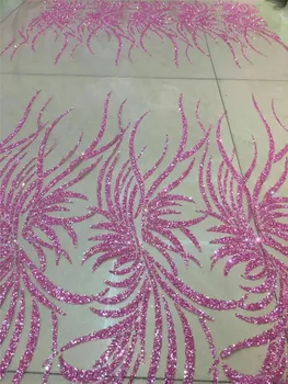Hot selling pink color glued YG-270 glitter sequins lace fabric high quality African French net tulle Lace Fabric for party
Hot selling pink color glued YG-270 glitter sequins lace fabric high quality African French net tulle Lace Fabric for party