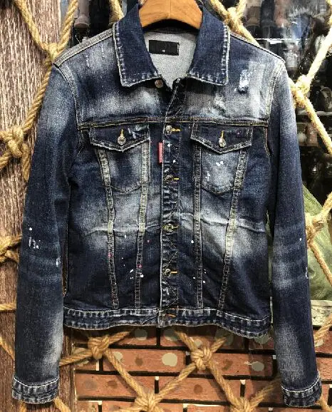 NEW Mens Denim jacket Long Sleeve Cotton Jeans Cardigan Casual dsq jacket Men Tops Clothing X19
NEW Mens Denim jacket Long Sleeve Cotton Jeans Cardigan Casual dsq jacket Men Tops Clothing X19