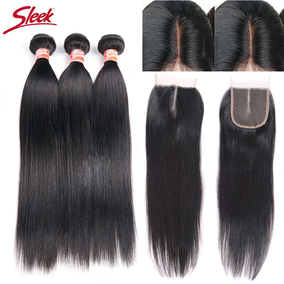Sleek Malaysian Straight Hair Bundles With Closure Free/Middle/Three Part Non Remy Human Hair Weave 3 Bundles With Closure
Sleek Malaysian Straight Hair Bundles With Closure Free/Middle/Three Part Non Remy Human Hair Weave 3 Bundles With Closure