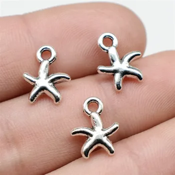WYSIWYG 15pcs/lot Jewelry Making DIY Handmade Craft Charms Antique Silver Color 12x10mm Starfish Pendant
WYSIWYG 15pcs/lot Jewelry Making DIY Handmade Craft Charms Antique Silver Color 12x10mm Starfish Pendant