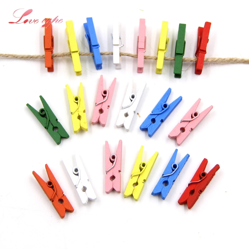 50PCS/Lot 25mm Clips Mini Wooden Clips Photo Clips Clothespin Clips DIY Craft Home Decor Wedding/Christmas Party Decorations
50PCS/Lot 25mm Clips Mini Wooden Clips Photo Clips Clothespin Clips DIY Craft Home Decor Wedding/Christmas Party Decorations