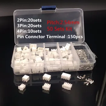 New Boxed 50 sets Kit 2p 3p 4 pin 2.54mm Pitch Terminal / Housing / Pin Header Connector Wire Connectors Adaptor XH2P Kits #001
New Boxed 50 sets Kit 2p 3p 4 pin 2.54mm Pitch Terminal / Housing / Pin Header Connector Wire Connectors Adaptor XH2P Kits #001