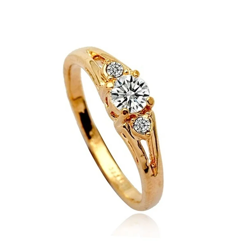 Fashion Crystal Austrian Stone Wedding Engagement Rings for Couples Copper Ring Little Gift for Women 
Fashion Crystal Austrian Stone Wedding Engagement Rings for Couples Copper Ring Little Gift for Women