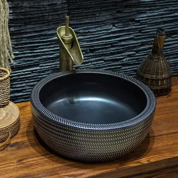 Art wash basin Ceramic Counter Top wash sink black ceramic Wash Basin Bathroom Sink
Art wash basin Ceramic Counter Top wash sink black ceramic Wash Basin Bathroom Sink