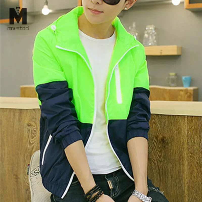 Windbreaker Men Casual Spring Autumn Lightweight Jacket 2019 New Arrival Hooded Contrast Color Zipper up Jackets Outwear Cheap
Windbreaker Men Casual Spring Autumn Lightweight Jacket 2019 New Arrival Hooded Contrast Color Zipper up Jackets Outwear Cheap