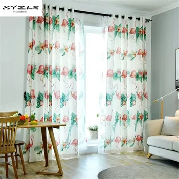 XYZLS Korean Style Curtains for Living Room Flamingo Printed Blind Drapes Window Panel Semi-shading Curtains for Bedroom 1Piece
XYZLS Korean Style Curtains for Living Room Flamingo Printed Blind Drapes Window Panel Semi-shading Curtains for Bedroom 1Piece