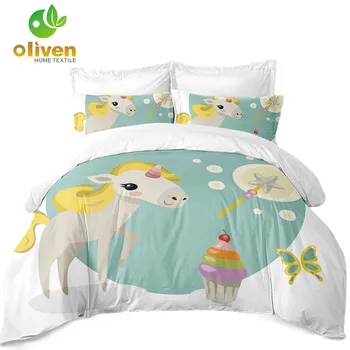 Child Lovely Bedding Set Unicorn Design Duvet Cover King Queen Quilt Cover Pillowcase Girls Sweet Bedclothes 3Pcs Bed Cover D45
Child Lovely Bedding Set Unicorn Design Duvet Cover King Queen Quilt Cover Pillowcase Girls Sweet Bedclothes 3Pcs Bed Cover D45