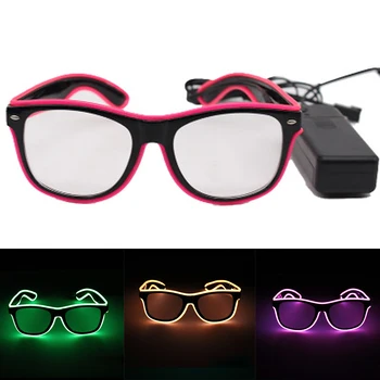 LED Flashing Glasses EL Wire Glasses Glowing Party Supplies Lighting Novelty Gift Bright Light Festival Party Glow Sunglasses
LED Flashing Glasses EL Wire Glasses Glowing Party Supplies Lighting Novelty Gift Bright Light Festival Party Glow Sunglasses