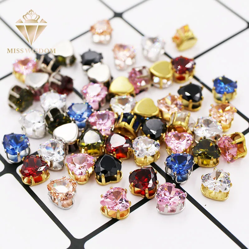 Free shipping 8mm Heart shape Zircon artificial gemstone with claw flatback base Loose rhinestones DIY jewelry Accessories
Free shipping 8mm Heart shape Zircon artificial gemstone with claw flatback base Loose rhinestones DIY jewelry Accessories