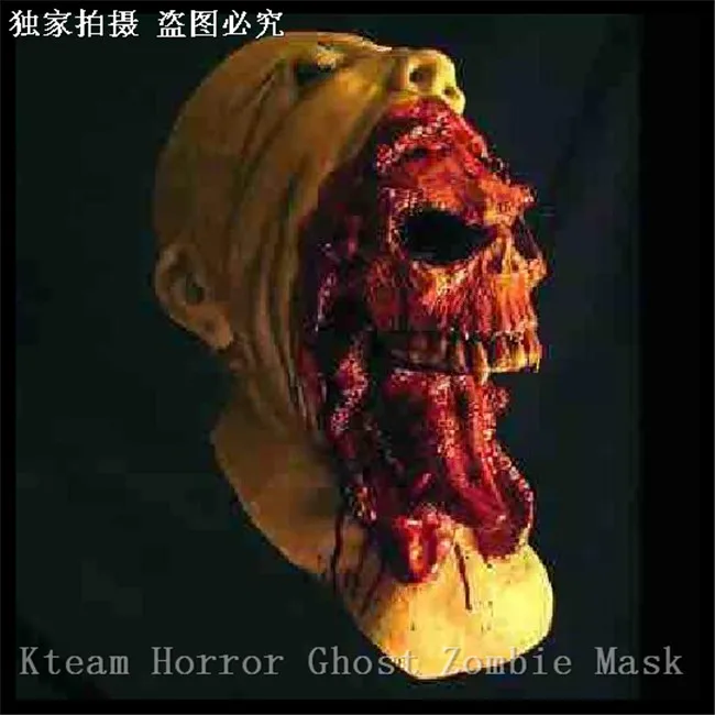 

Halloween Cosplay Latex Adult Costume Horror Bloody Zombie Mask Melting Face Walking Dead Scary Party Mask Mardi Gras Ball Masks