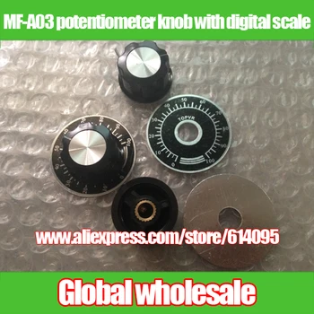 30pcs MF-A03 potentiometer knob with digital scale / knob for multi-turn single-turn potentiometer 6mm 6.35mm
30pcs MF-A03 potentiometer knob with digital scale / knob for multi-turn single-turn potentiometer 6mm 6.35mm