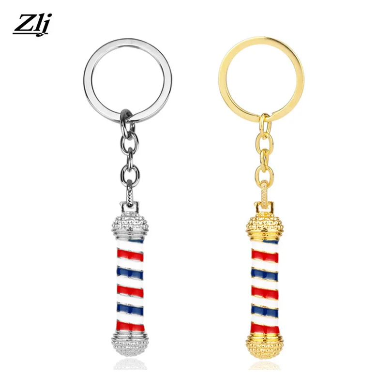 Barber Shop Rotating Light KeyChain Women Bag Keychains Man Car KeyRing Sliver Holder Jewelry Gold pendant key chain Girl Gift
Barber Shop Rotating Light KeyChain Women Bag Keychains Man Car KeyRing Sliver Holder Jewelry Gold pendant key chain Girl Gift