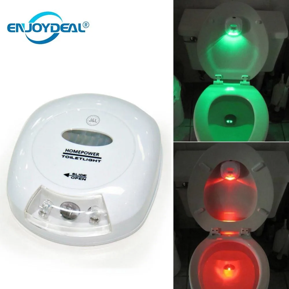 LED Auto-Sensing Toilet Light PIR Motion Sensor Activated Toilet Seat Lamp Light Bathroom 2Color Sensor Light Nightlight
LED Auto-Sensing Toilet Light PIR Motion Sensor Activated Toilet Seat Lamp Light Bathroom 2Color Sensor Light Nightlight