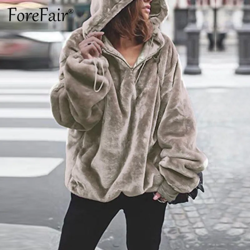 Forefair Faux Fur Fluffy Women Hoodie 2018 Autumn Winter Warm Sweatshirts Casual Hooded Hoodies Female Oversize Pullover
Forefair Faux Fur Fluffy Women Hoodie 2018 Autumn Winter Warm Sweatshirts Casual Hooded Hoodies Female Oversize Pullover