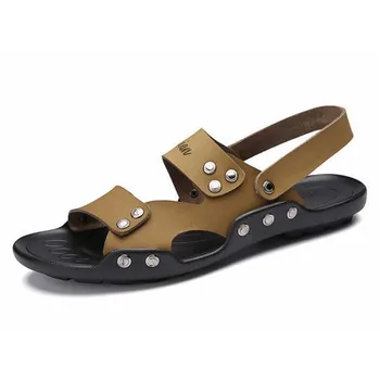 2017 New summer Men's Genuine leather Sandals Flat Casual shoes beach sandals Fashion Shoes Slippers Men Size 38-44
2017 New summer Men's Genuine leather Sandals Flat Casual shoes beach sandals Fashion Shoes Slippers Men Size 38-44