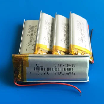 5 pcs 3.7V 700mAh lipo Rechargeable battery lion polymer lithium cells 702050 for MP3 GPS DVD bluetooth recorder e-book camera
5 pcs 3.7V 700mAh lipo Rechargeable battery lion polymer lithium cells 702050 for MP3 GPS DVD bluetooth recorder e-book camera