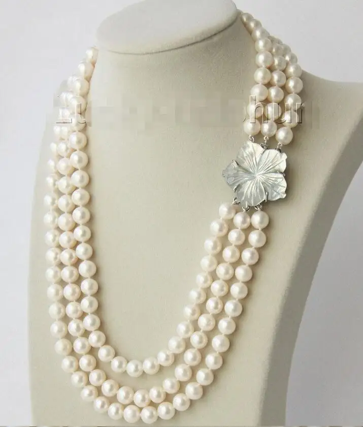 Free Shipping >>>3row 10mm round white Freshwater pearl necklace seashell clasp j8953
Free Shipping >>>3row 10mm round white Freshwater pearl necklace seashell clasp j8953