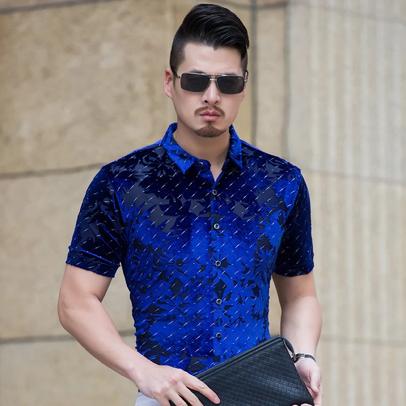 KUYOMENS Men Short Sleeve Shirts Male Floral Turndown Collar Brand Summer Camisa Slim Fit Masculina Chemise Homme Free Shipping
KUYOMENS Men Short Sleeve Shirts Male Floral Turndown Collar Brand Summer Camisa Slim Fit Masculina Chemise Homme Free Shipping