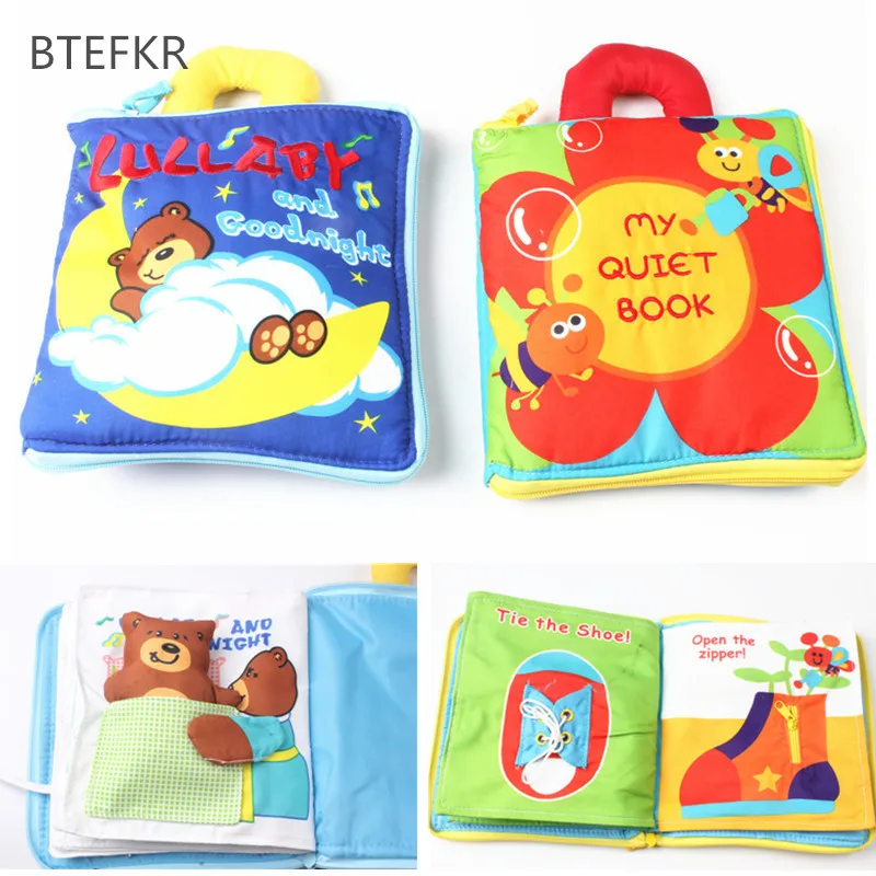 12 Pages Soft Cloth Baby Books Sound Infant Educational Stroller Rattle Cloth Book Toys For Newborn Baby 0-12 month Libro Bebo
12 Pages Soft Cloth Baby Books Sound Infant Educational Stroller Rattle Cloth Book Toys For Newborn Baby 0-12 month Libro Bebo