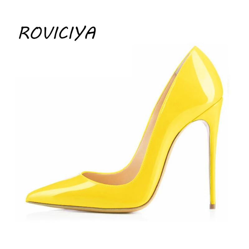 Women Pumps Woman Shoes High Heel Pointed Toe Patent Leather Valentine Shoes Yellow 12 cm Stiletto Ladies Shoes QP002 ROVICIYA
Women Pumps Woman Shoes High Heel Pointed Toe Patent Leather Valentine Shoes Yellow 12 cm Stiletto Ladies Shoes QP002 ROVICIYA