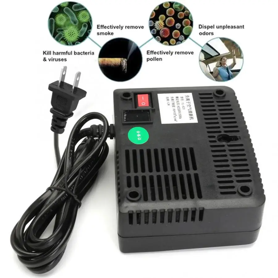 Mini Air Purifier Negative Ion Generator Air Cleaner Anion Portable Ionizer Generator Sterilization Disinfection Air Freshener
Mini Air Purifier Negative Ion Generator Air Cleaner Anion Portable Ionizer Generator Sterilization Disinfection Air Freshener