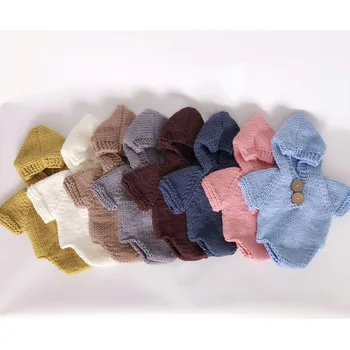 Newborn Photography Prop Hooded Romper Knitted Baby Outfits Baby Boy Romper Crochet Clothes Baby Photo Props Infant Costume
Newborn Photography Prop Hooded Romper Knitted Baby Outfits Baby Boy Romper Crochet Clothes Baby Photo Props Infant Costume