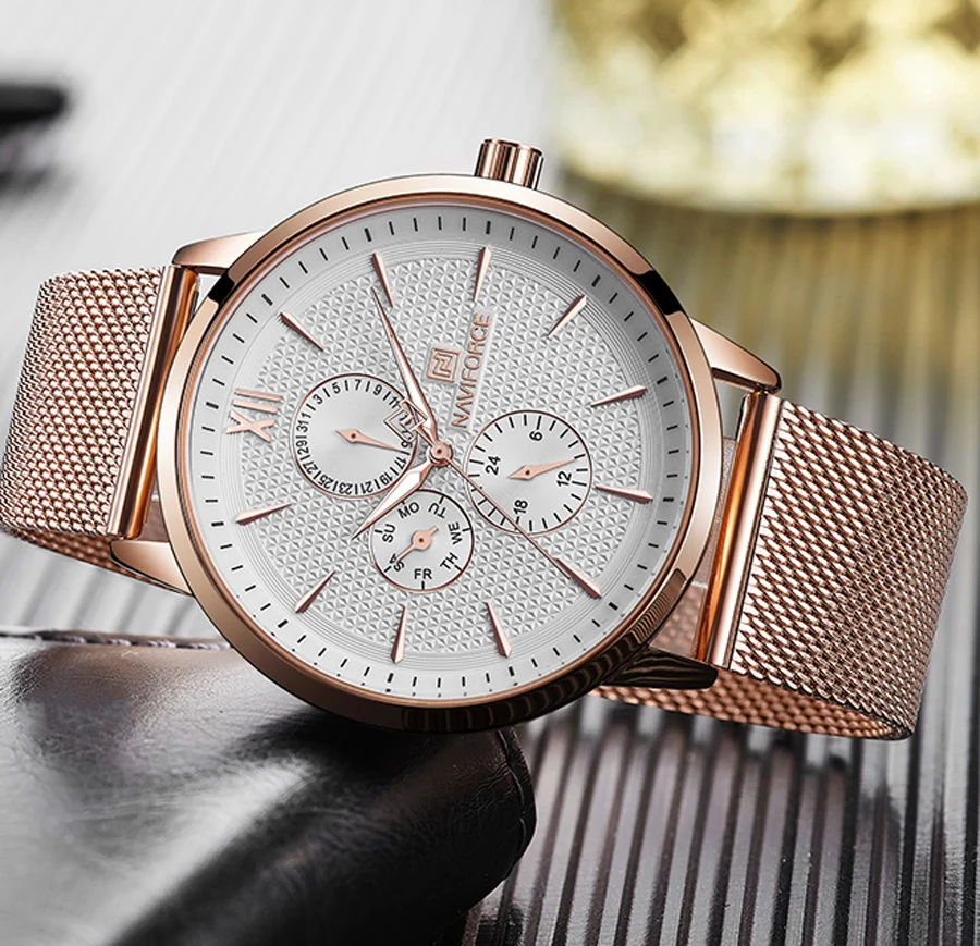 Fashion Mens watches Top Luxury Brand Waterproof Ultra Thin Clock Male Full Steel Quartz Watch Men Business Wristwatch NAVIFORCE
Fashion Mens watches Top Luxury Brand Waterproof Ultra Thin Clock Male Full Steel Quartz Watch Men Business Wristwatch NAVIFORCE