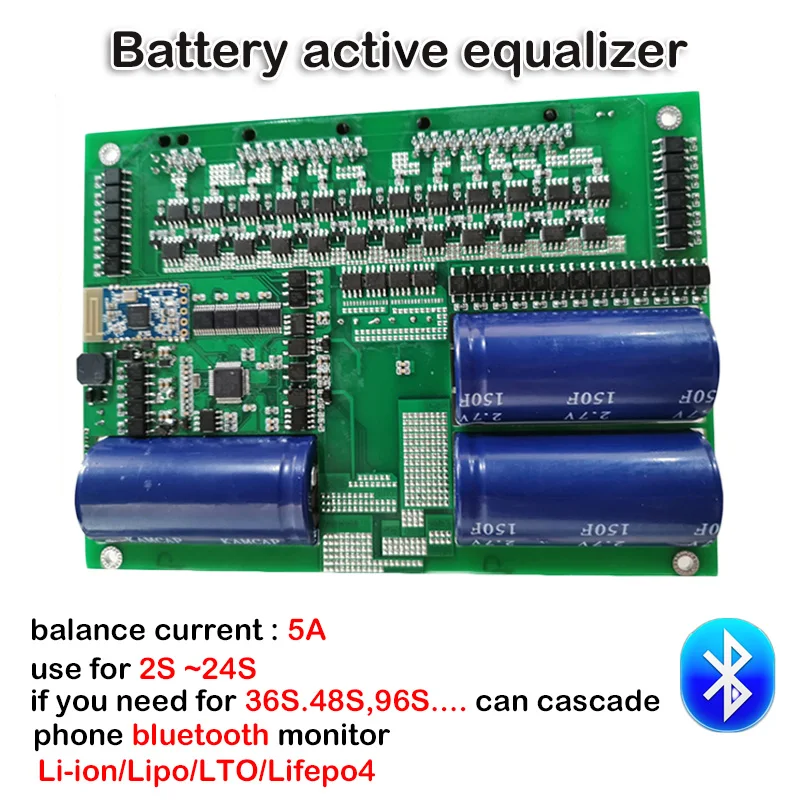 5A Balance Lithium Battery Active Equalizer Bluetooth APP 2S ~ 24S BMS Li-ion Lipo Lifepo4 LTO Balancer Board eBike 36S 48S 96S
5A Balance Lithium Battery Active Equalizer Bluetooth APP 2S ~ 24S BMS Li-ion Lipo Lifepo4 LTO Balancer Board eBike 36S 48S 96S