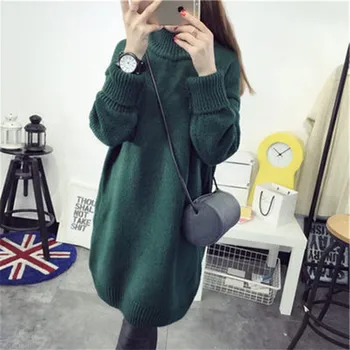 Autumn Winter Turtleneck Sweater Women Warm Thick Knit Pullover New Loose One size Sweater 2019 Fashion Women Pullover Tops X797
Autumn Winter Turtleneck Sweater Women Warm Thick Knit Pullover New Loose One size Sweater 2019 Fashion Women Pullover Tops X797