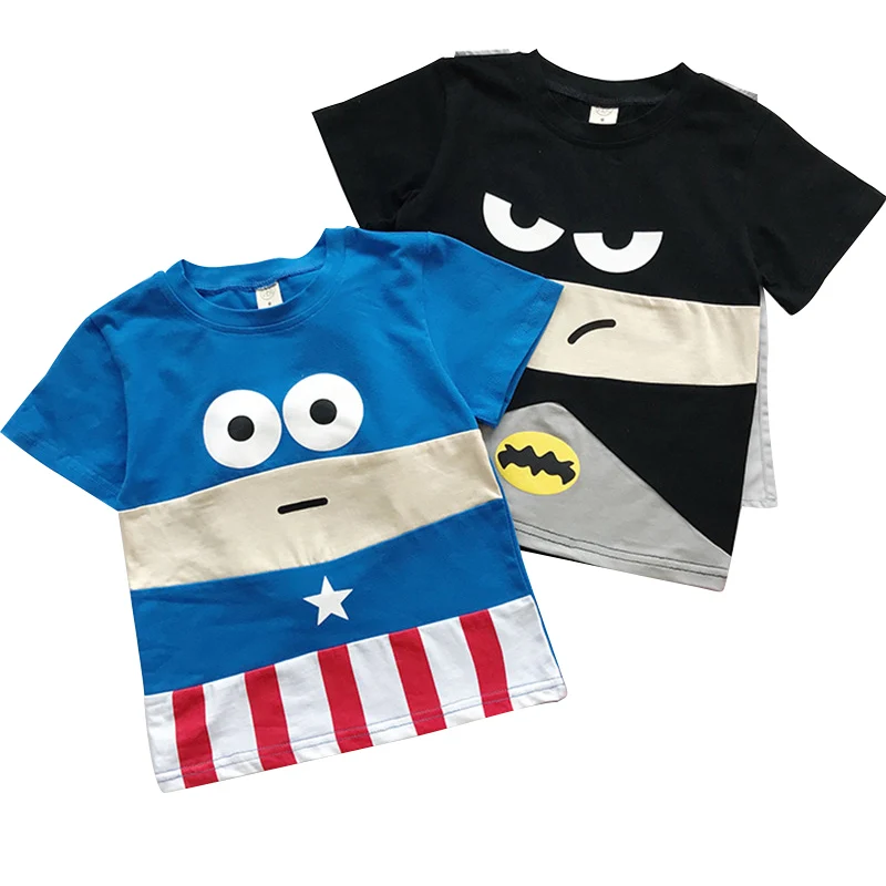 Summer Children Boys Short Sleeves T-Shirts Cotton Cartoon Captain America Clothing Cartoon Spiderman Tee Shirt
Summer Children Boys Short Sleeves T-Shirts Cotton Cartoon Captain America Clothing Cartoon Spiderman Tee Shirt