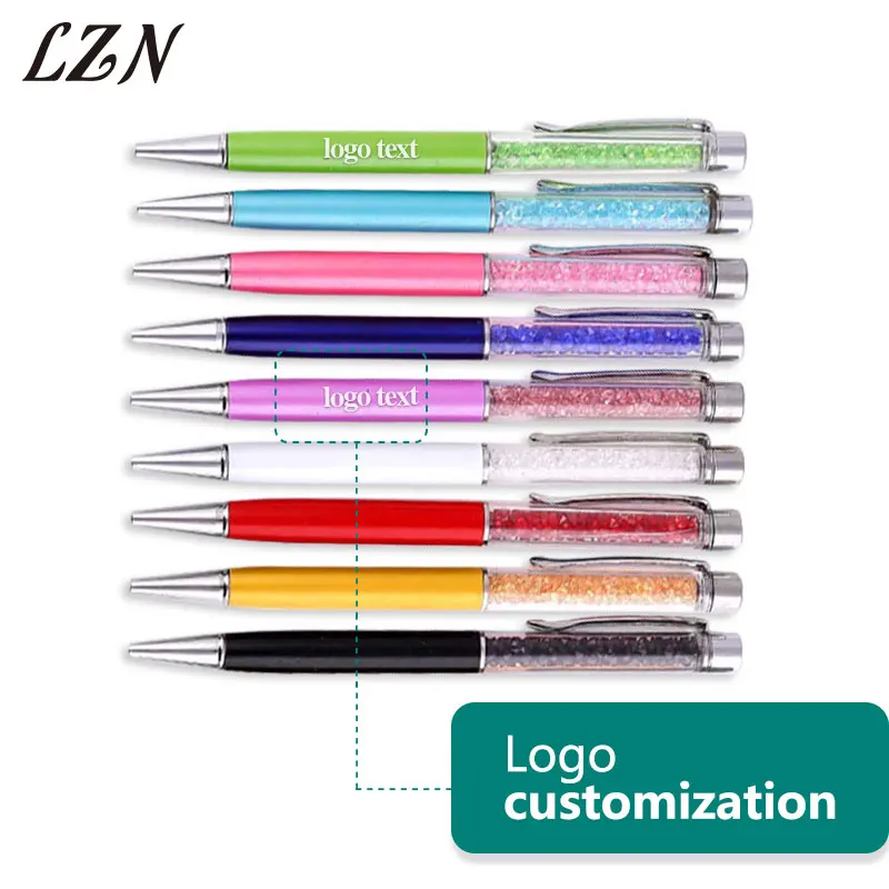LZN New Promotion Gift Ballpoint Pen with Top bling Diamond Crystal Metal Pen Free Engraved Special Name/Date/Text For Lovers
LZN New Promotion Gift Ballpoint Pen with Top bling Diamond Crystal Metal Pen Free Engraved Special Name/Date/Text For Lovers