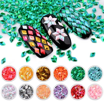 12 Pcs Holo Rhombus Paillette Mermaid Unicorn Diamond Nail Glitter Sequins 3d Sparkling Colorful Tips Nail Art Decorations Sets
12 Pcs Holo Rhombus Paillette Mermaid Unicorn Diamond Nail Glitter Sequins 3d Sparkling Colorful Tips Nail Art Decorations Sets