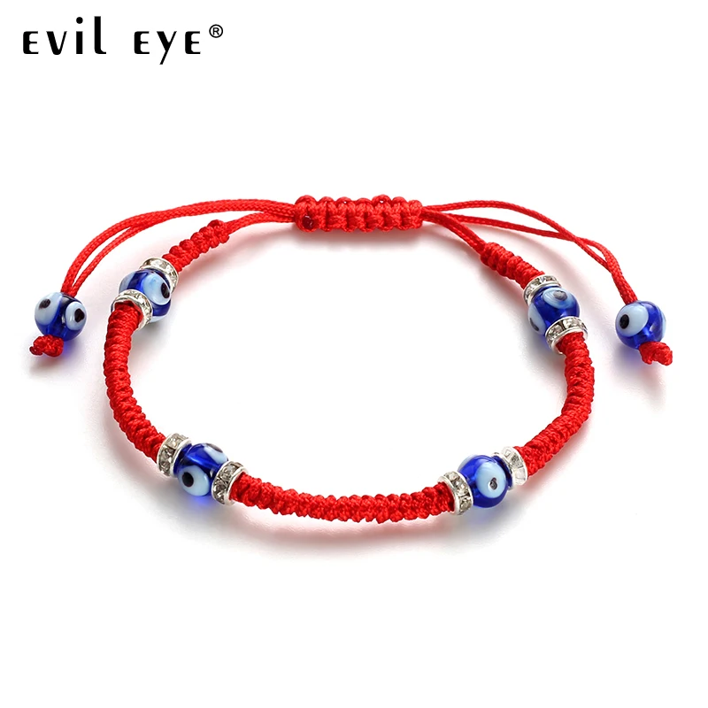 EVIL EYE new fashion Blue Glass evil eye beads red string crystal wheel handmade bracelet for women men Adjustablesize gift EY48
EVIL EYE new fashion Blue Glass evil eye beads red string crystal wheel handmade bracelet for women men Adjustablesize gift EY48